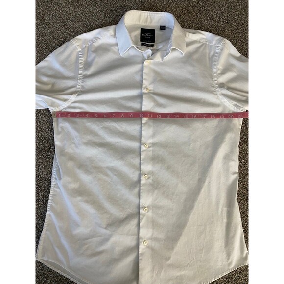 Ben Sherman Stretch Button-Down Shirt – Tailored Slim Fit (Men’s M) - Picture 4 of 7